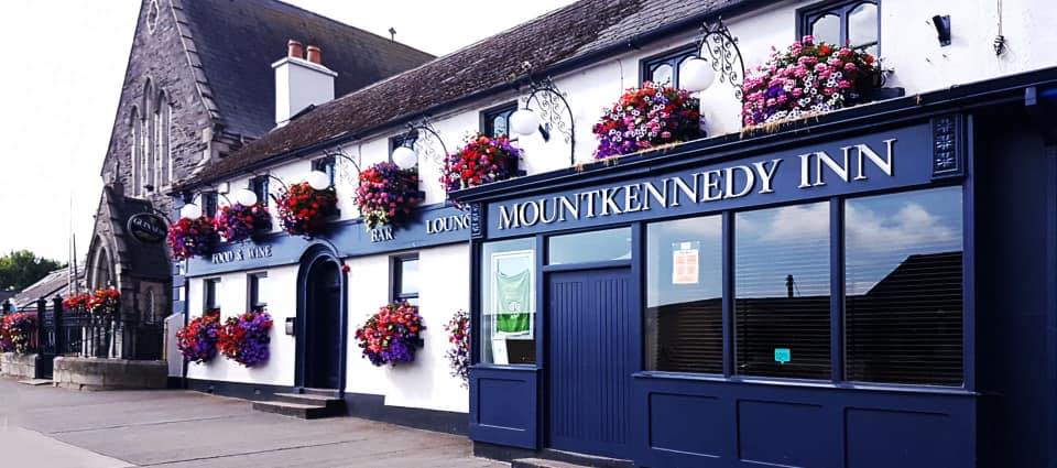 The Mount Kennedy Inn exterior on Main Street, Newtownmountkennedy